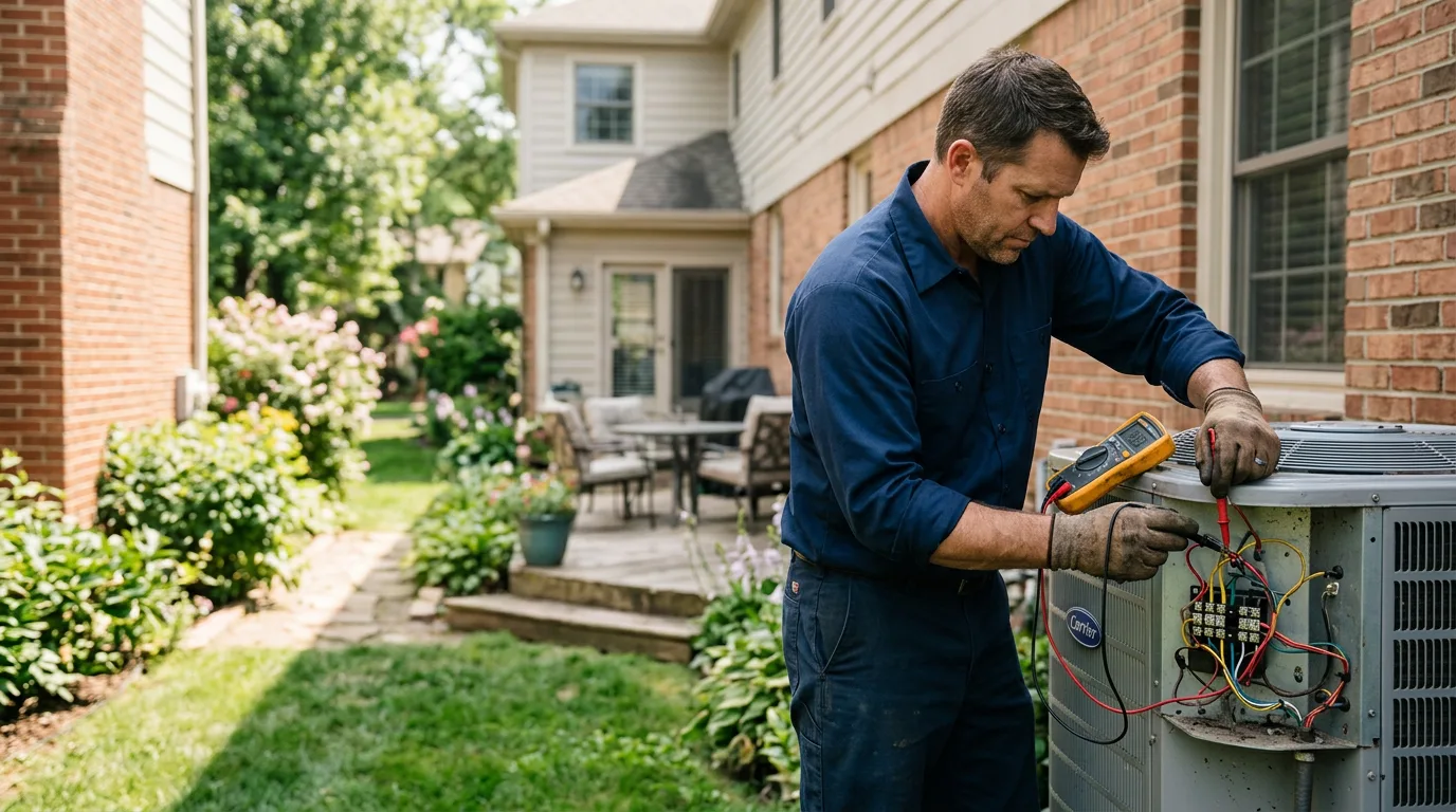 HVAC technician working near Springhill, LA
